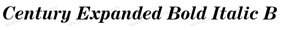 Century Expanded Bold Italic BT字体转换